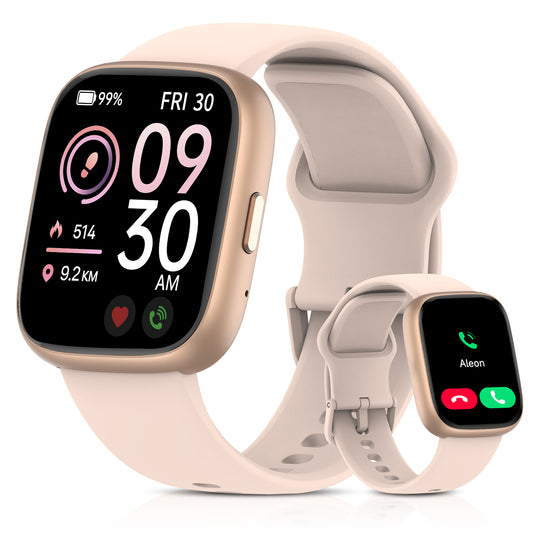 Smart Watch for Men Women, Bluetooth Calling, 1.83" HD Touch Screen Fitness Tracker, 100+ Sports Modes, Heart Rate Sleep Monitor, DIY Dial, IP68 Waterproof, Compatible with Android & iOS